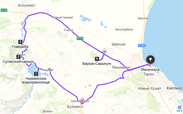 Экскурсия на Сулакский каньон и Бархан Сарыкум